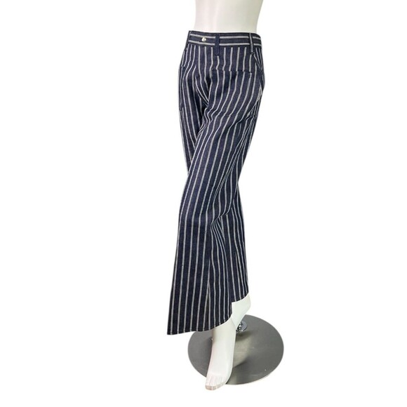 Vintage Alexander's Jeans 1960s-1970s Hickory Stripe Sanforized Flare Bottom 26 - Picture 2 of 10